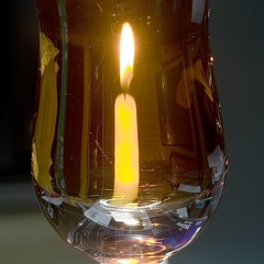 Candle in amaretto
