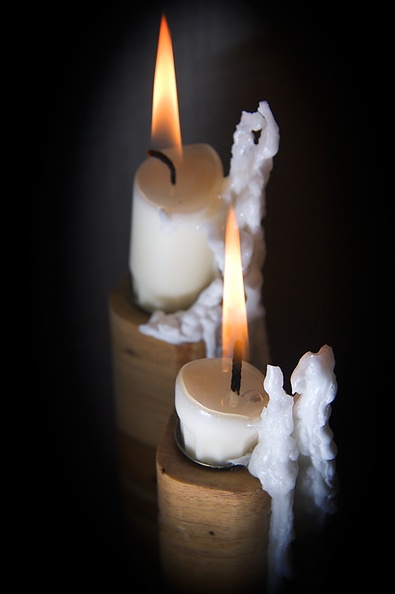 My first candle photo this month.