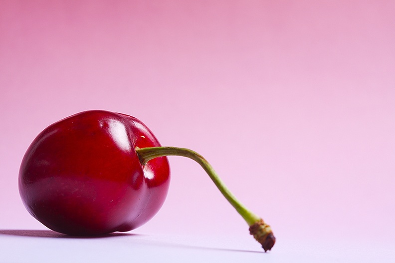 A cherry with a cherry background :)