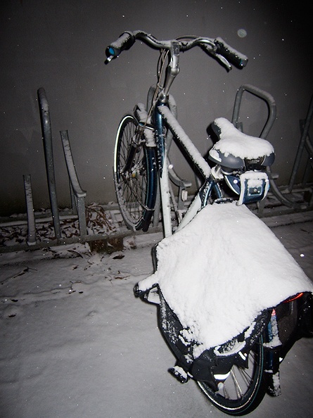 My bike with the first snow this winter