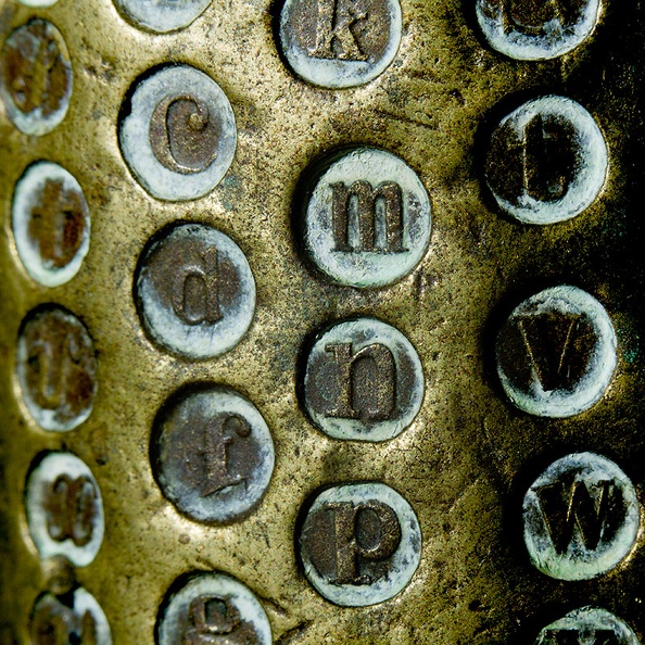 Details of a very old weight