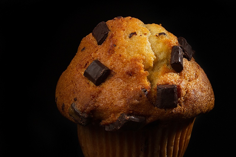 Vanilla chocolate muffin. From the supermarket and waiting to be eaten :)
