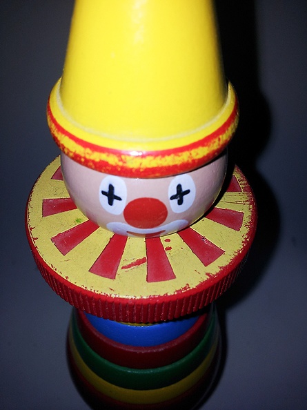 An old wooden clown