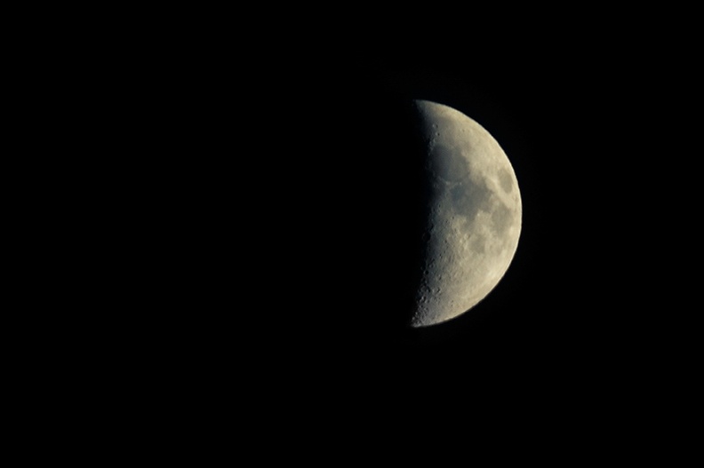 The moon this evening.