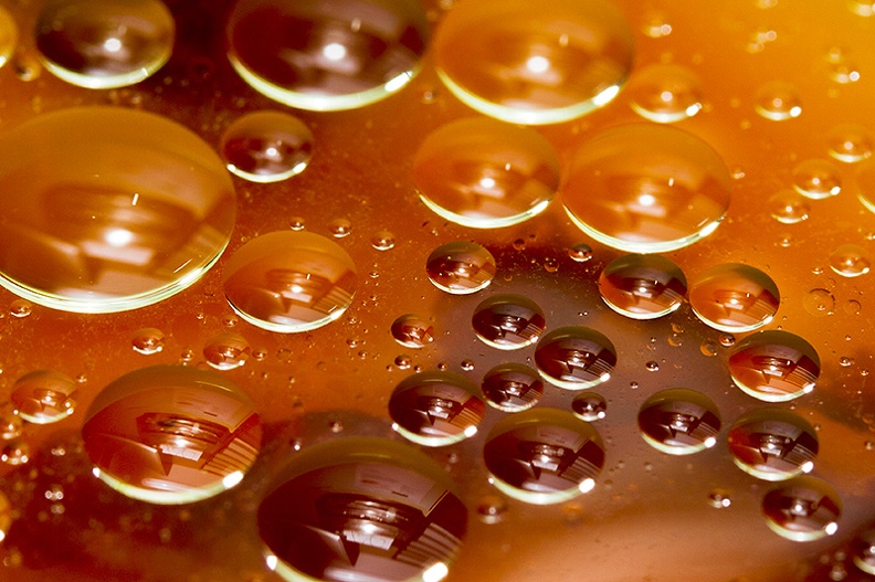 Reflection in oil and vinegar.