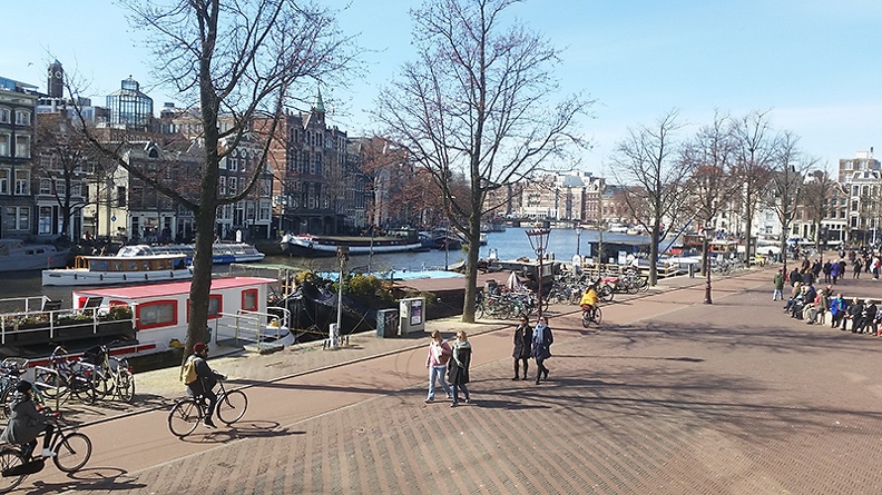 A sunny Sunday afternoon in Amsterdam.