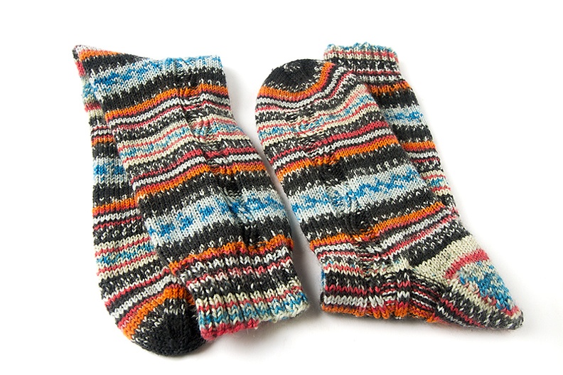 More socks knitted by my wife (for a friend)