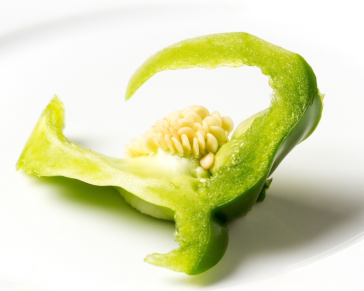 Remains of a bell pepper