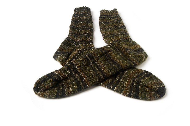 Added the 100th pair of socks to http://socks.hajeka.com today. Not for sale, and as always knitted by my wife.