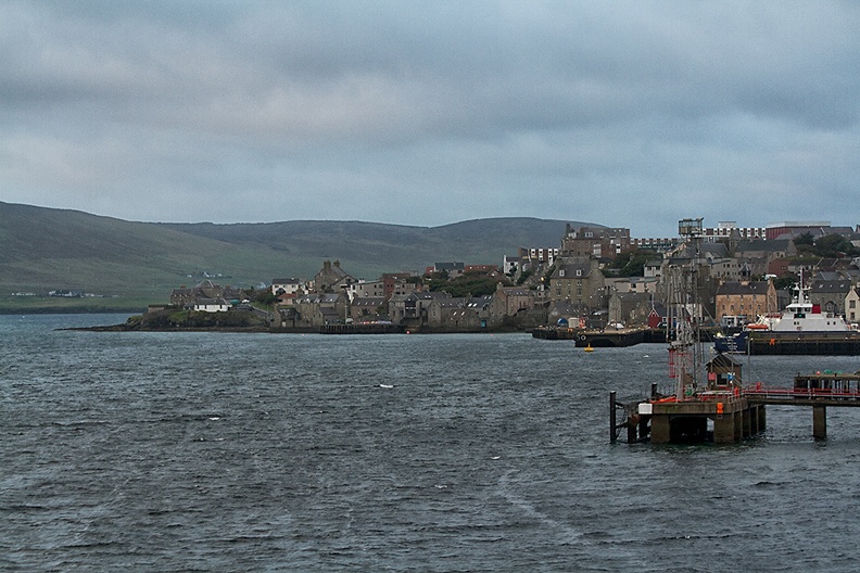 Arrival with the ferry in Lerwick around 07:00 AM this morning