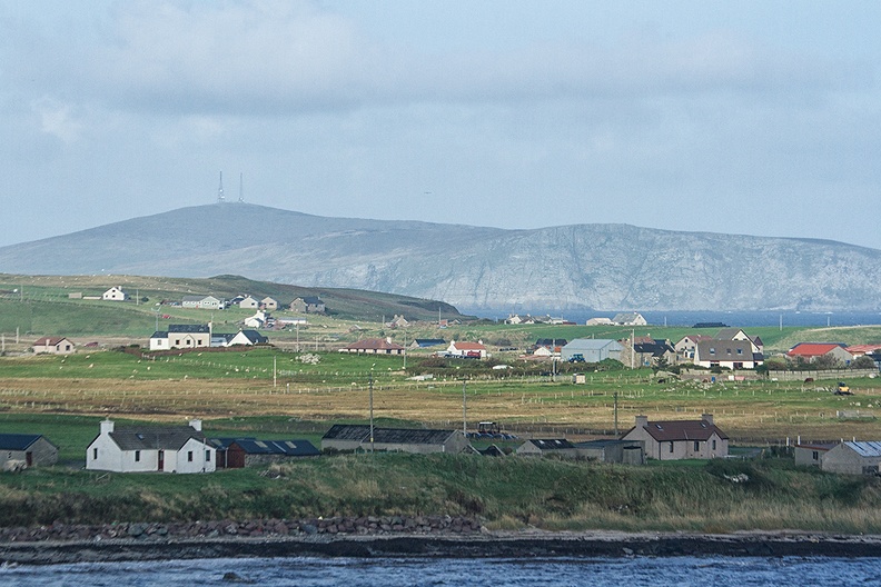 A Shetland view. Mainland with Bressay in the background.