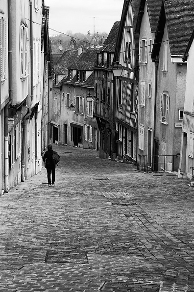 One of the old streets of Chartres.