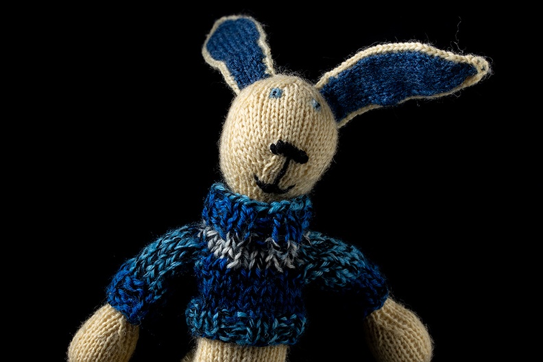 Easter bunny, knitted some years ago