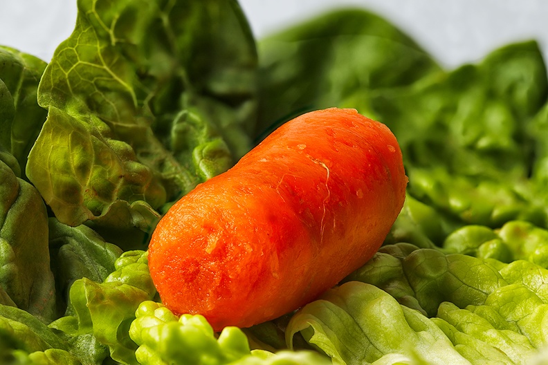 Carrot and lettuce. Dinner ingredients