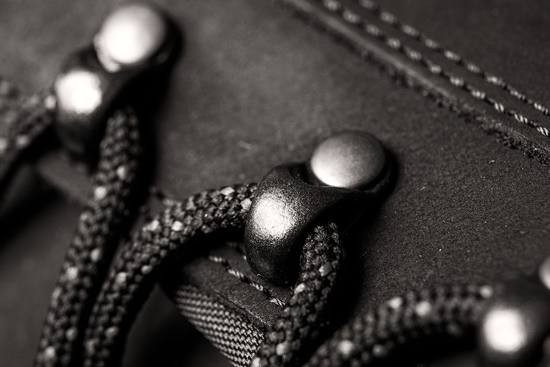 Detail of a (new) hiking boot