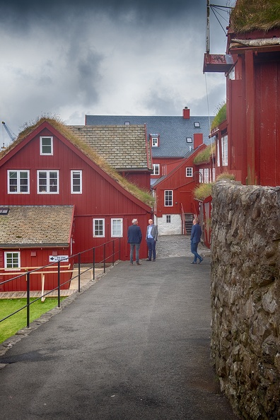 A small street in the old part of Tórshavn, capital of the Faroes.