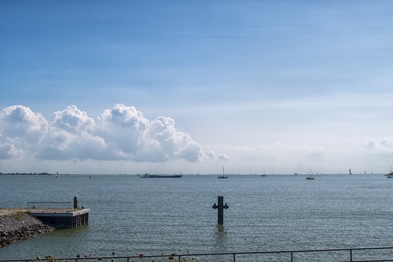 View on the IJsselmeer. A one hour drive from home