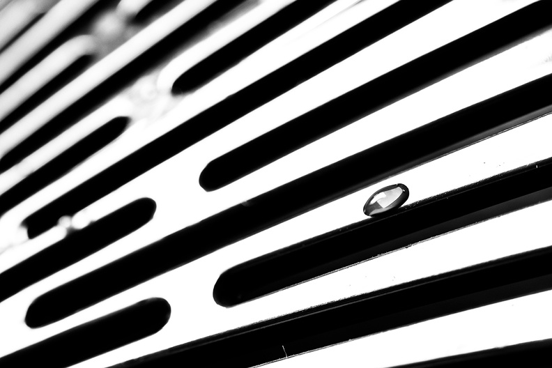 A drop on a citrus juicer