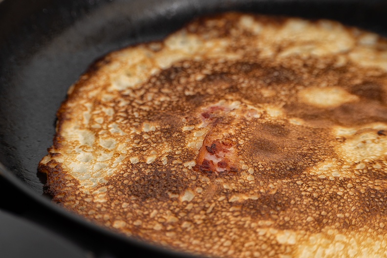 Baking pancakes today