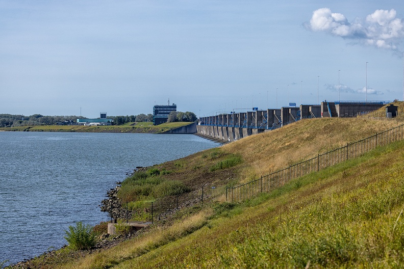 Haringvlietdam on a sunny morning