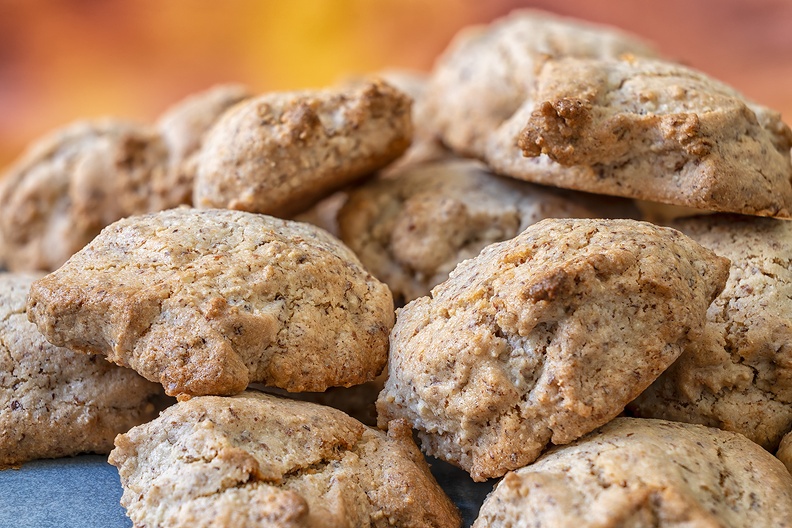 Homemade almond cookies
