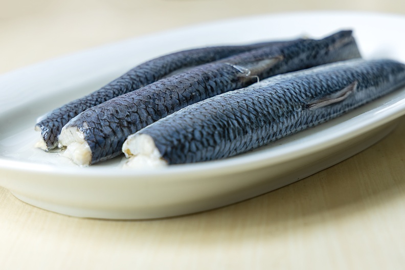 Pickled herring on the menu today
