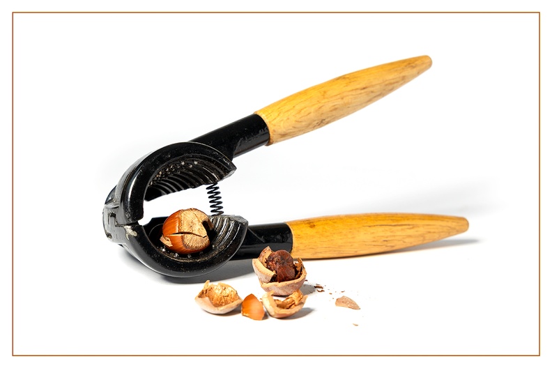 Nutcracker with hazelnuts