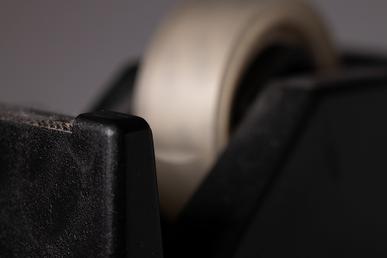 A tape holder with tape